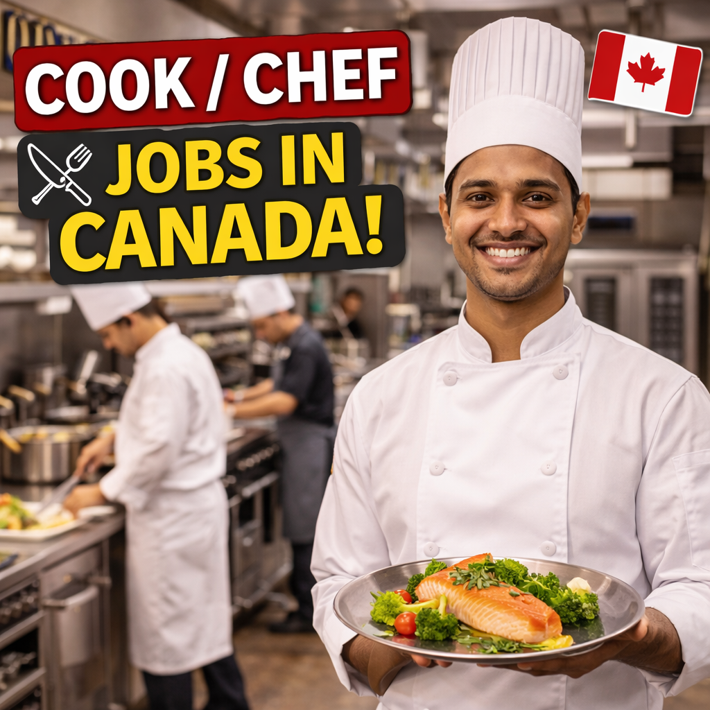 Cook chef job opportunities in Canada restaurant