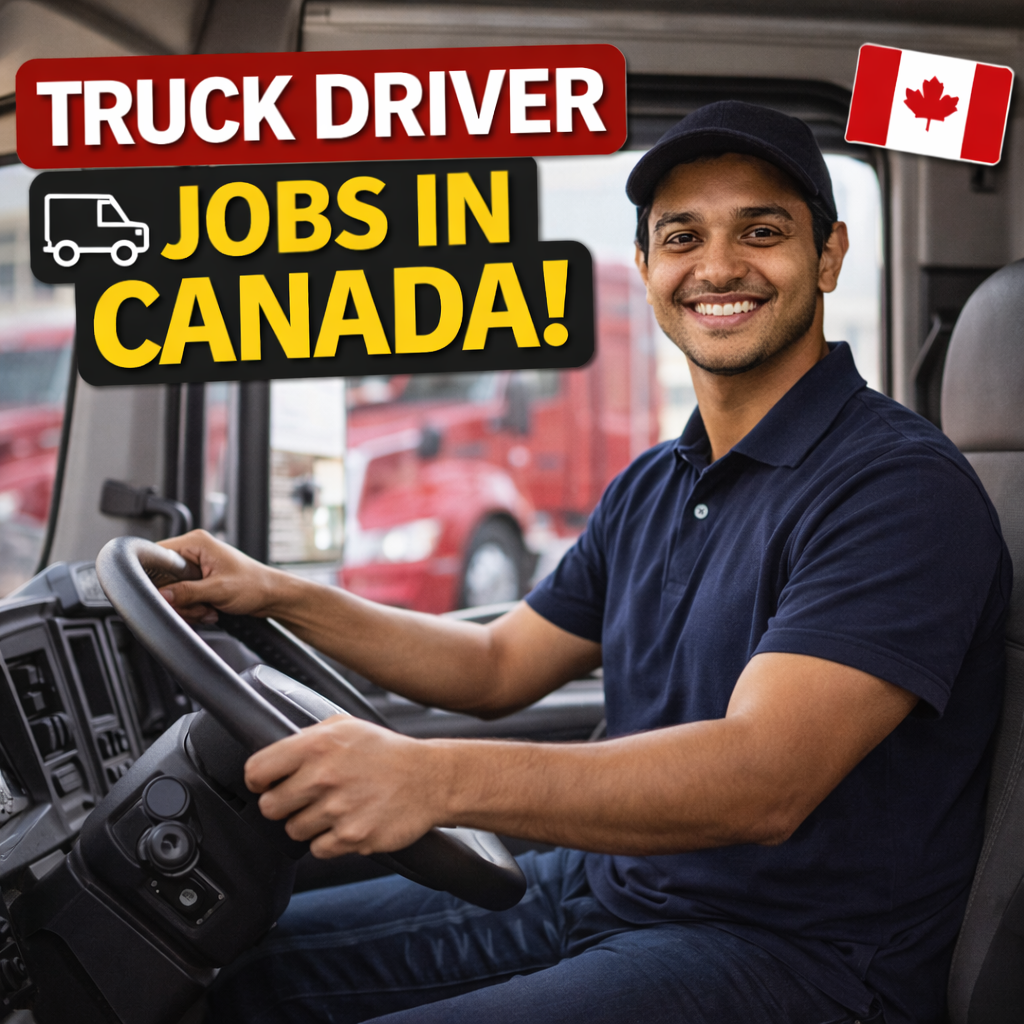 Truck driver job vacancy advertisement in Canada